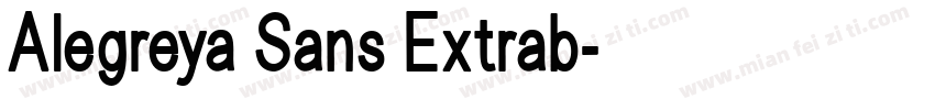 Alegreya Sans Extrab字体转换